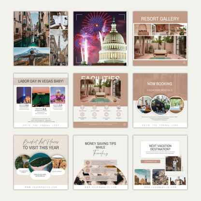 Travel Agent Instagram Posts, Social Media Content, Travel Agent Flyer, Travel Guide, Instagram Engagement Posts